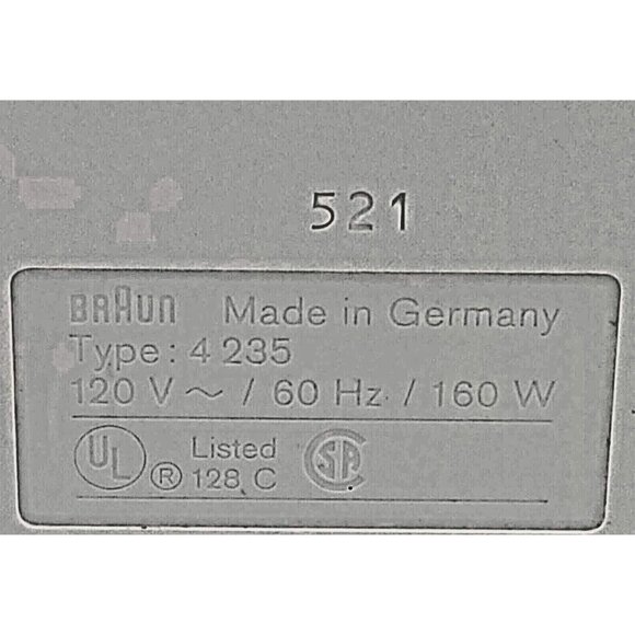 Braun Multipress Compact Centrifugal Juicer Model MP75 Type 4235 Made in Germany - Picture 12 of 12